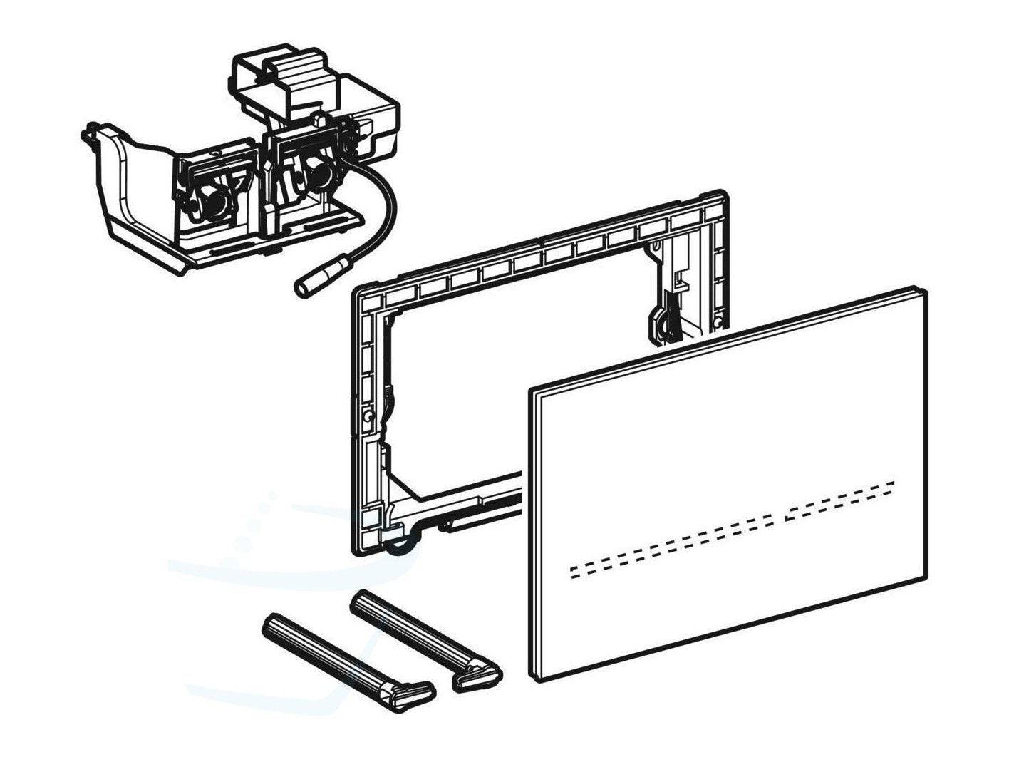 Geberit Sigma80 bedieningspaneel Touchless